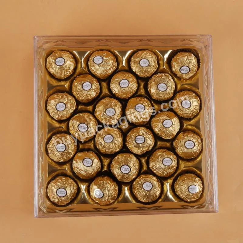 Fancy Ps Clear Plastic Chocolate Packaging Box