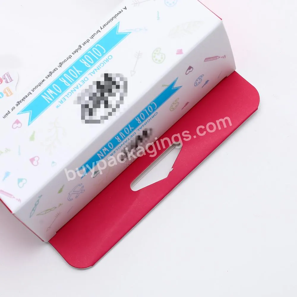 fancy red custom logo pattern with paper handle gift folding box packaging