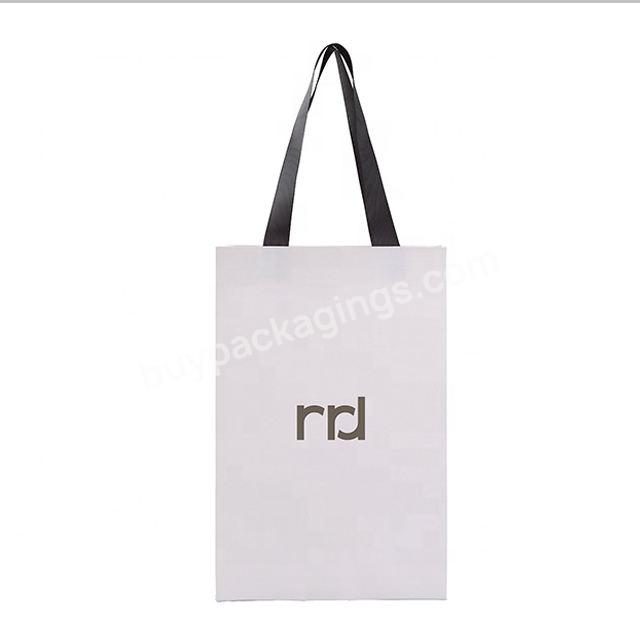 Fashion Design Custom Private Label Printed Gold Color Shopping Clothes and Gift Paper Bag