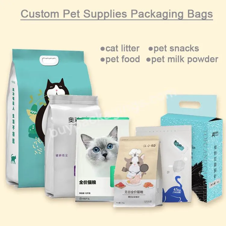 Feed Packaging Bag Stand Up Pouch Pet Cat Food Bag 25kg Bags Of Cat Food