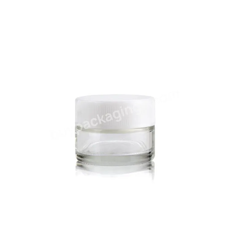 Flower Child Resistant Glass Jar Clear Glass Jars With Smell Proof Lids - Buy Glass Jars With Lids,Child Resistant Glass Jar,Glass Jar.