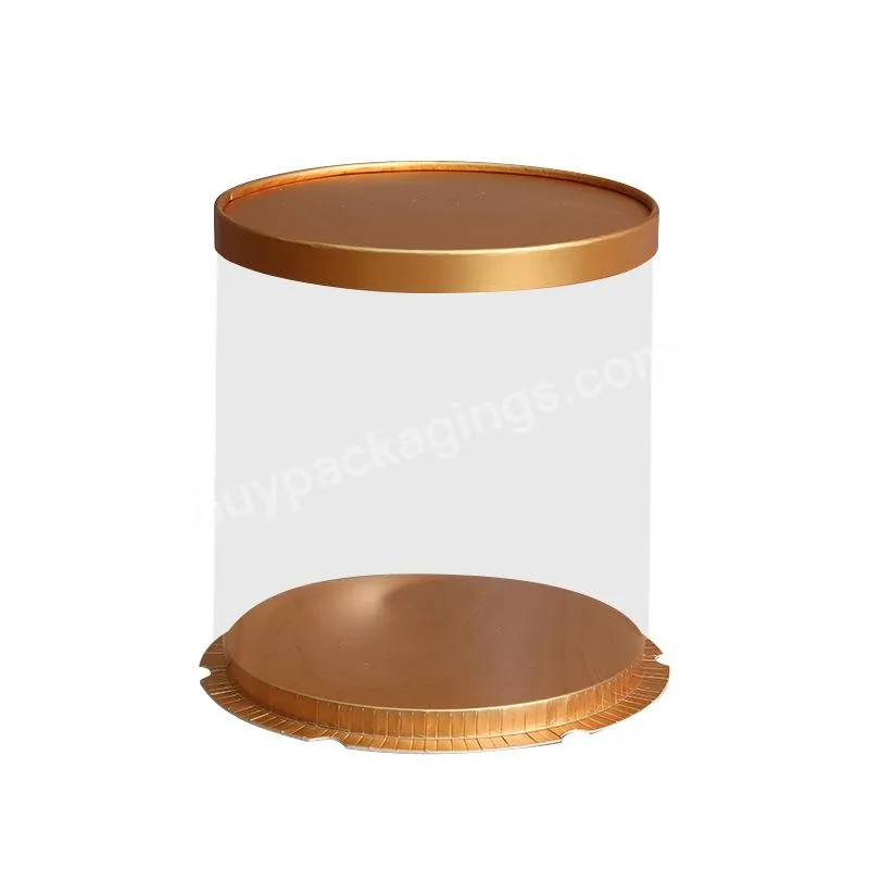 Food Grade Laminated White Cardboard Box Customized Kraft Paper Roundr Cake Box Gift Packaging Box