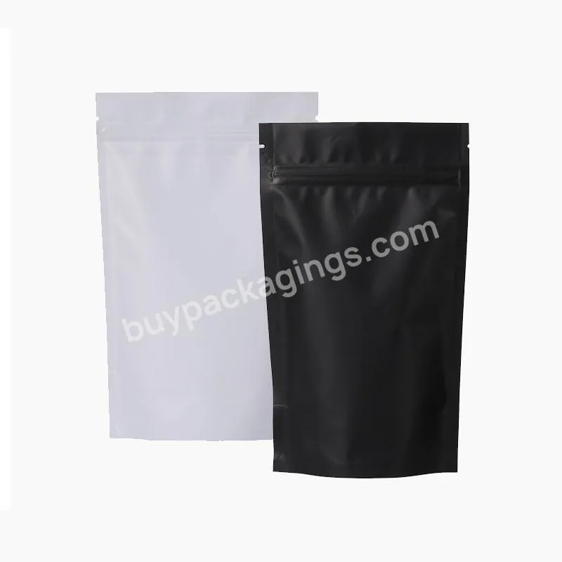 Food Grade Stand Up Moisture Proof Black Aluminum Foil Tea Packaging Bags Coffee Bag