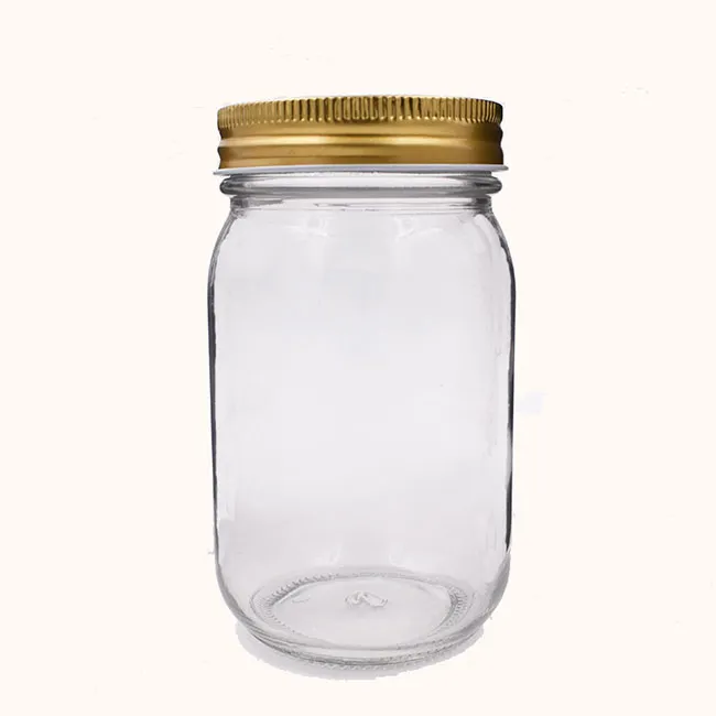 Food Packaging Bottle Round Glass Honey Jars 150ML 250ML 380ML 500ML 750ML 1000ML