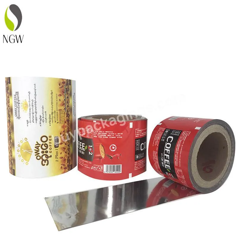 Food Packaging Laminated Roll Film/customized Printed Plastic Roll Film/aluminum Foil Film For Cosmetic Ointments Packaging