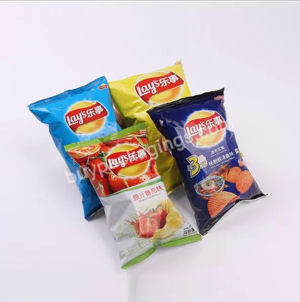 Food Packaging Plastic Potato Chips Bag With Custom Logo Design Printing