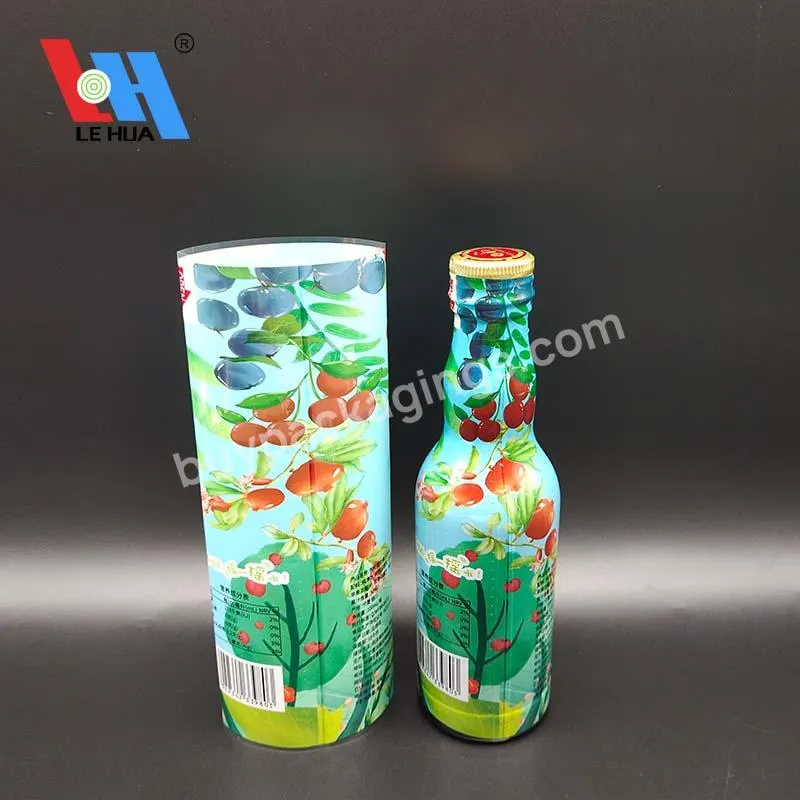 Food Printing Plastic Pvc Heat Shrink Sleeves Label For Bottles