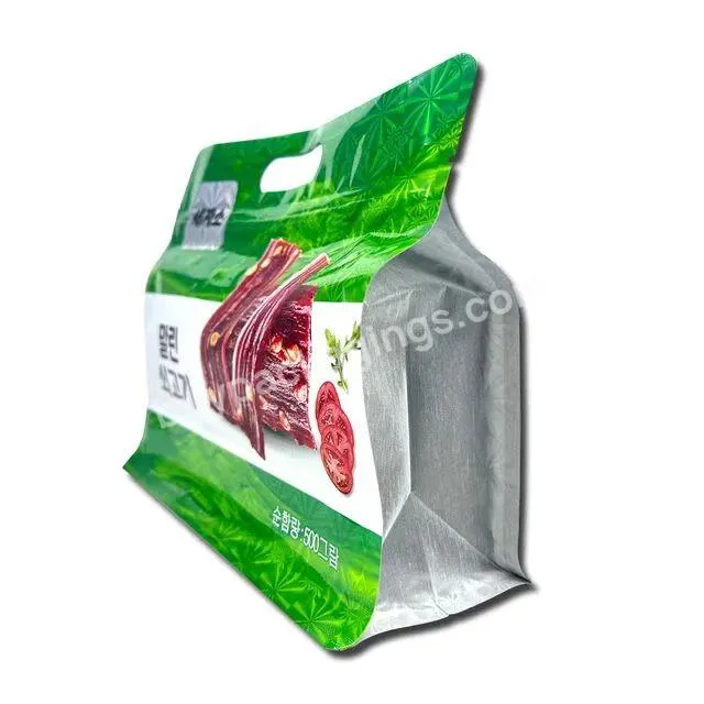 Food Ziplock Clear Custom Print Flat Bottom Pouch Zip Lock Packaging Plastic Transparent Bag With Zipper