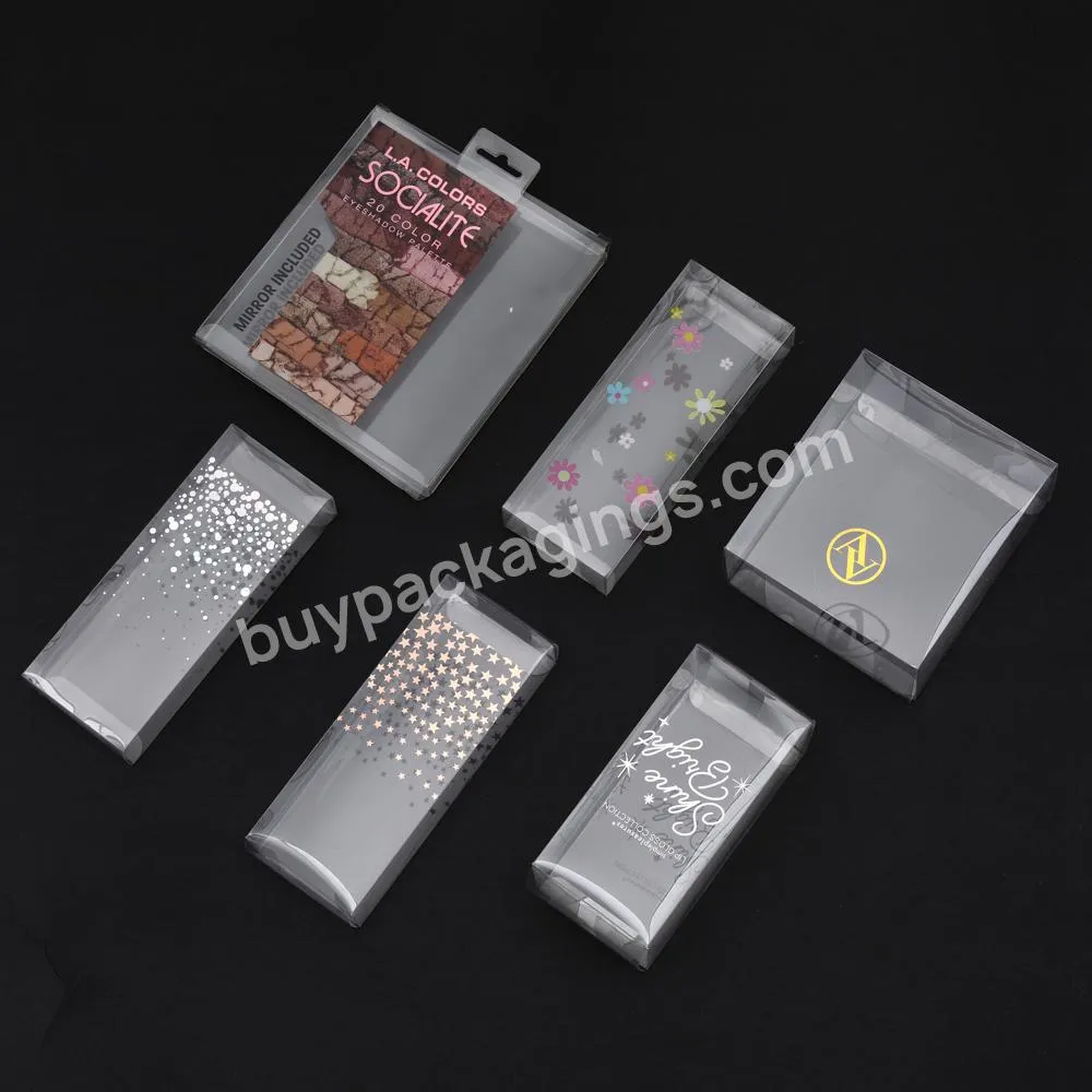 Free Customized Design Professional Factory Cosmetic Boxes Clear PP Plastic Box Packaging