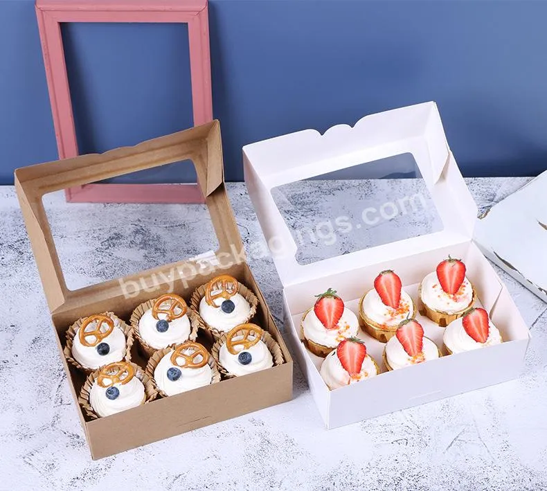 free folding muffin box for cupcake packaging