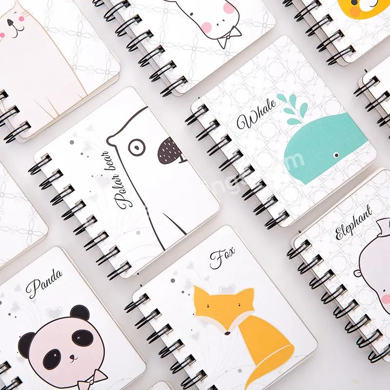 Free Sample Cute Animal Cartoon Rollover Coil Book Portable Mini Portable Notebook Pocket Notepad - Buy Hanging Notepad,Small Size Cheap Bulk Blank Notepad,Animal Shaped Notepad.