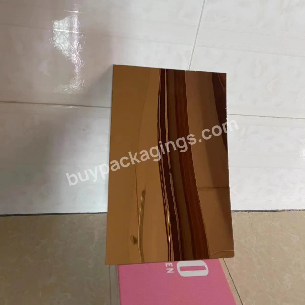Free Sample Perspex Gold Mirror Acrylic Sheet Colorful Glass 6 Colors Plastic Pmma Mirrored Acrylic Sheet