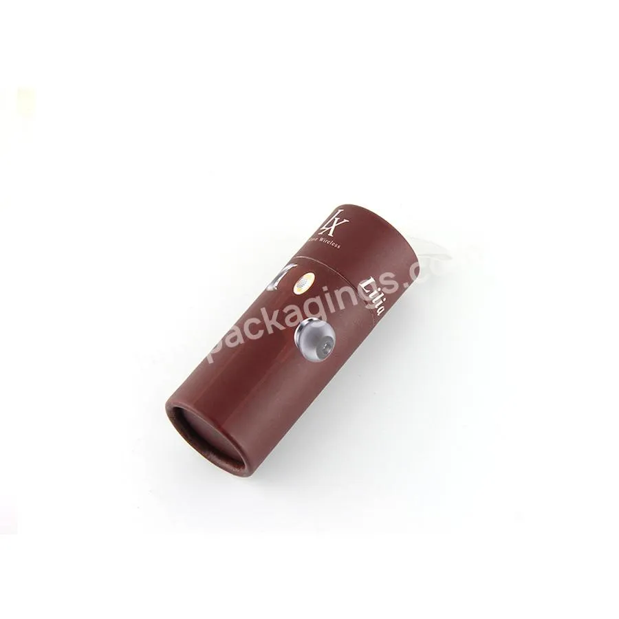 Free Sample Recycle Round Cylinder Food Grade Airtight Biodegradable Paper Tube Packaging For Tea