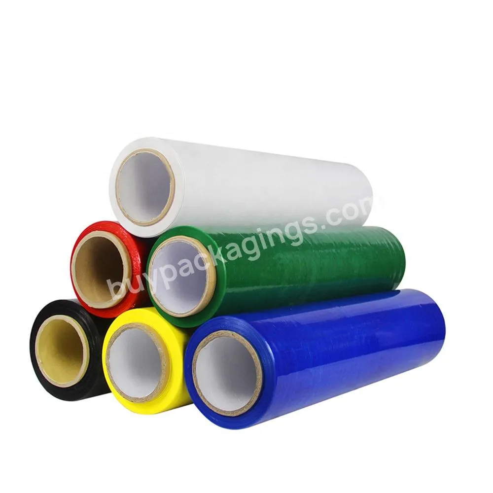 Free Sample Transparent Lldpe Stretch Film Hand Use Pallet Wrapping Stretch Wrap Protective Film