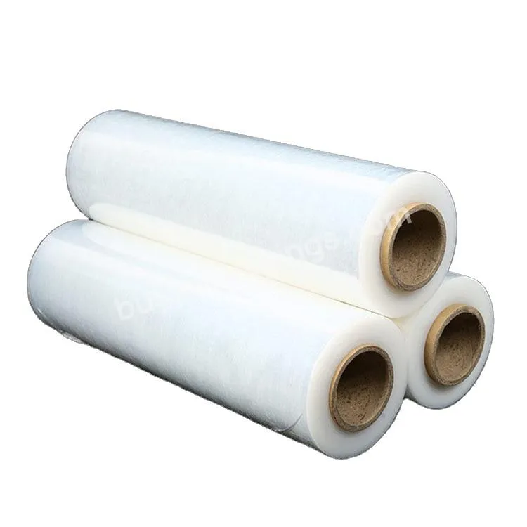 Free Sample Transparent White Ldpe 500mm 450mm 15 Micron 17 Micron 18 Inch 17mic Stretch Film Stretch