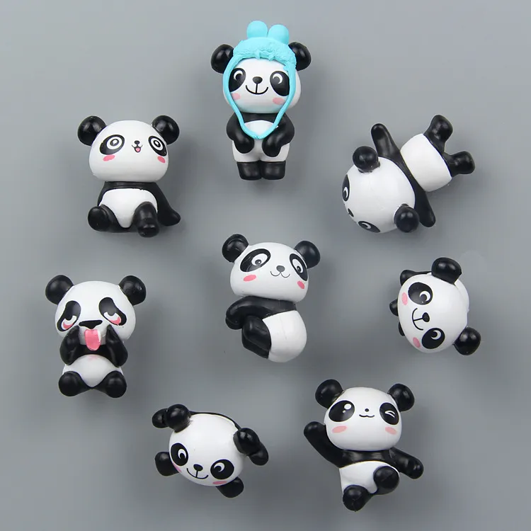 Free Samples 3d Fridge Magnet Cute Cartoon Panda Refrigerator Magnets