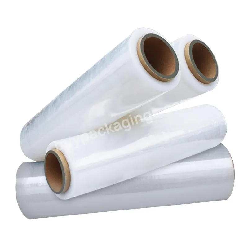 Free Samples Building Material Gather Blue Color 18" 4 Rolls Per Case Small Pallet Wrap Film Wrap Lldpe Stretch Film