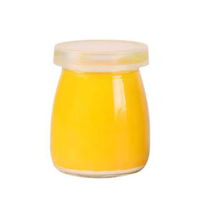 Free Samples Mini Yogurt Glass Jar Pudding Glass Bottle 100ml 150ml Jelly Glass Jar With Lid