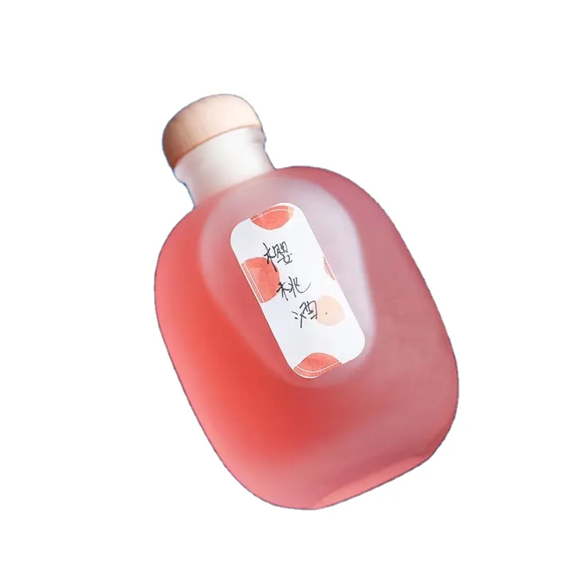 Free Samples Transparent Round Shape 500ml 1500ml Fruit Wine Glass Drink Bottle