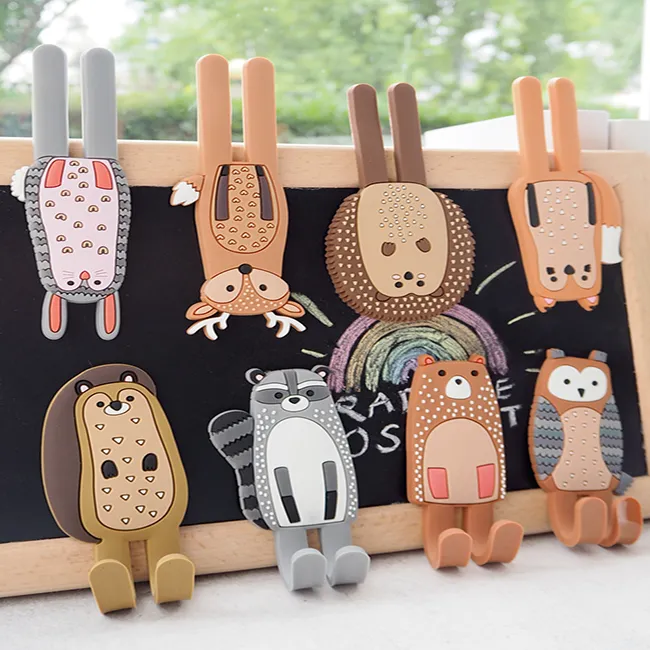 Fridge Magnet Animal Creative Cartoon Cute Custom Door Refrigerator Fridge Magnet With Hooks