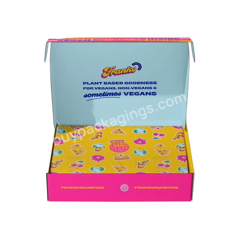 Full Color Printing Paper Cardboard Boxes Foldable Gift Packaging Mailer Box