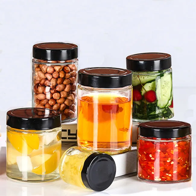 Glass Jar Supplier Wholesale Wide Mouth Mason Jars 8 oz 16 oz Glass Jar With Lid