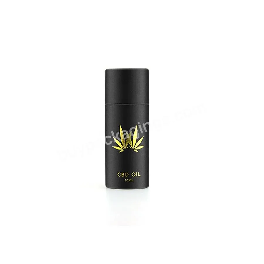 Gold Logo Custom Kraft Black Paper Deodorant Core Tubes