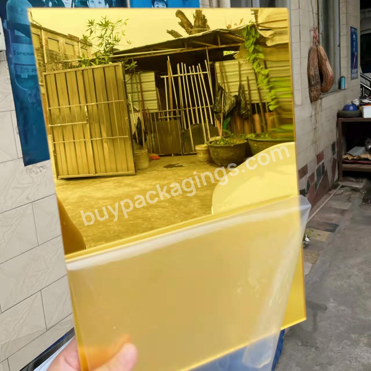 Golden Color Price Acrylic Sheet /acrylic Glass Sheet / Acrylic Mirror Sheet