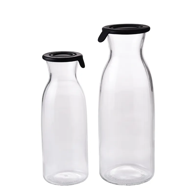 Good Quality Eco-Friendly Sealed Juice Milk Tea Glass Bottle 500ml 1000ml