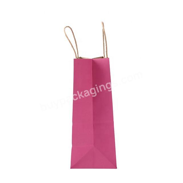 Good Quality Ecofriendly Colorful Kraft Paper Bags Customized Paper Kraft Shopping Bag