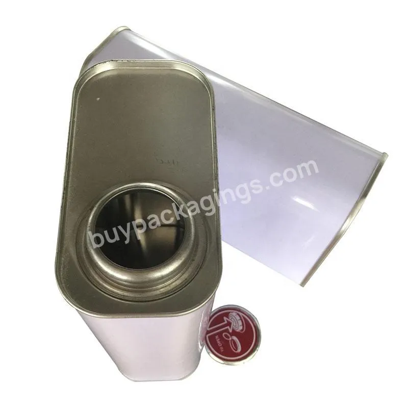 Good Sealing And Leak Proof Oil Packaging 1l Square Tin Can With Squeeze Lids