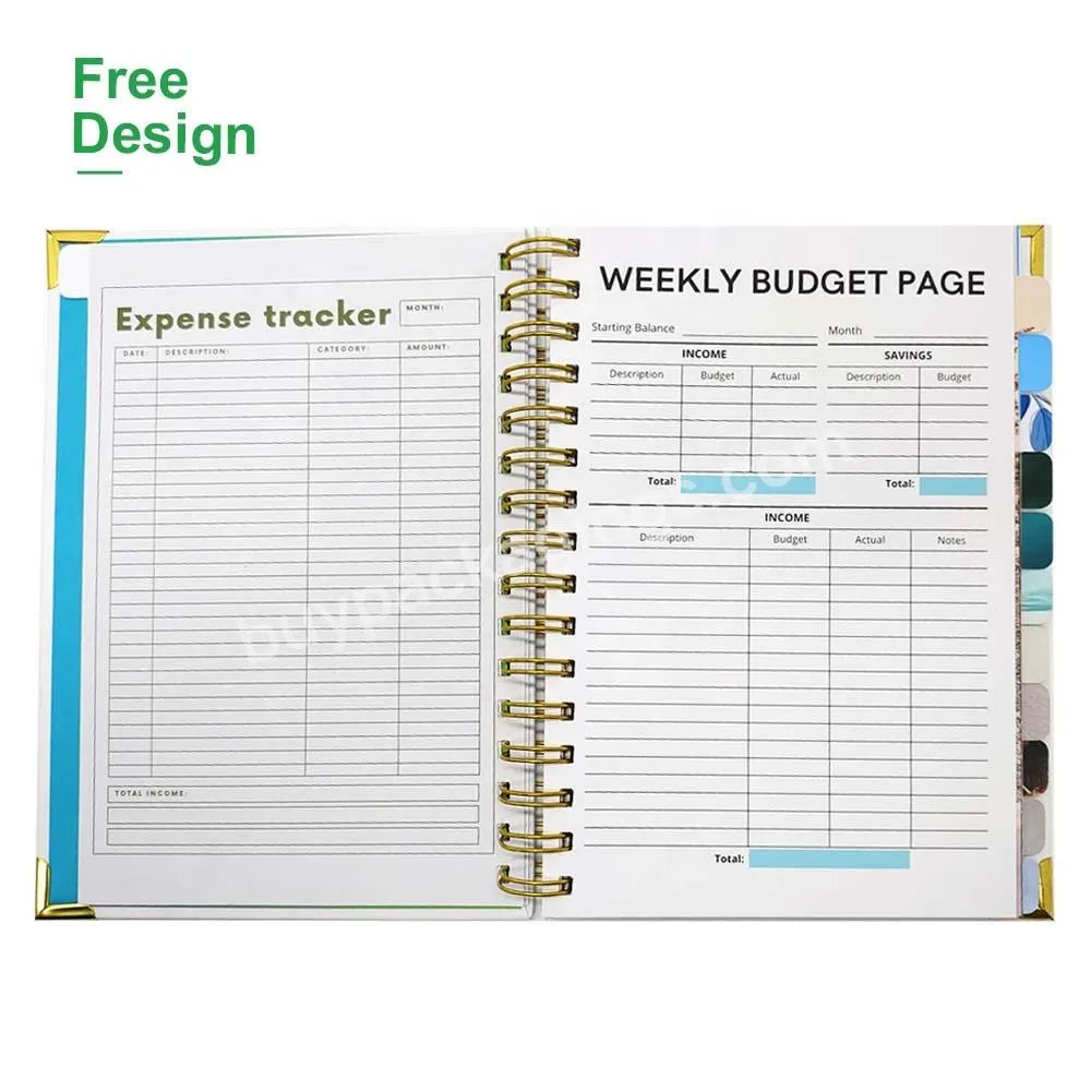 Good Selling Journal Notebook Budget Planner Wholesale Planner Custom Notebook Planner