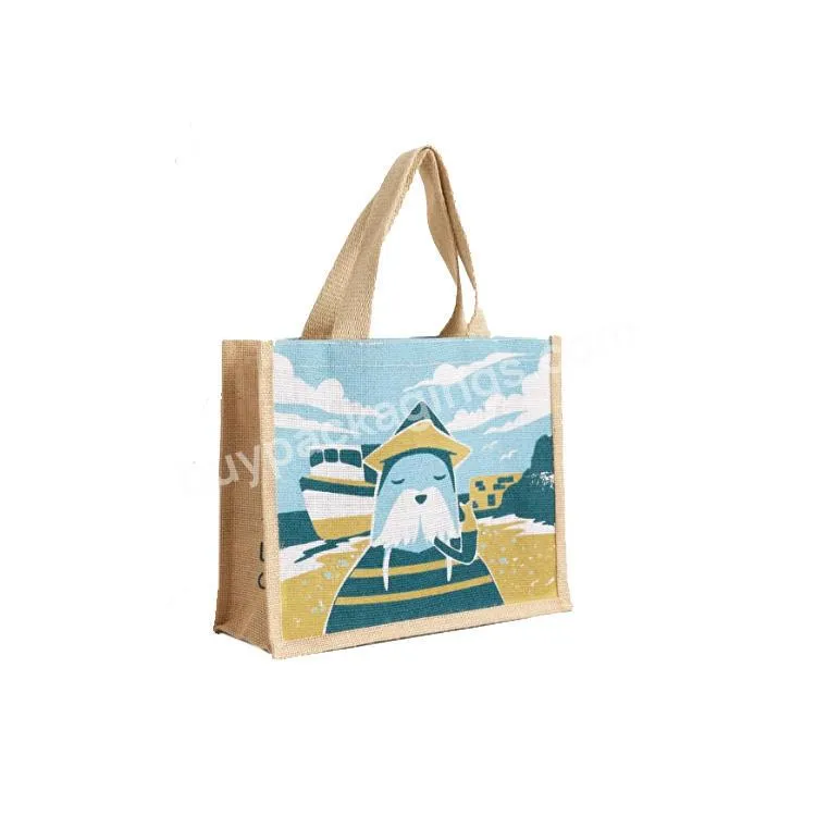 Grocery Waterproof Reusable Eco Friendly Jute Bag Shopping