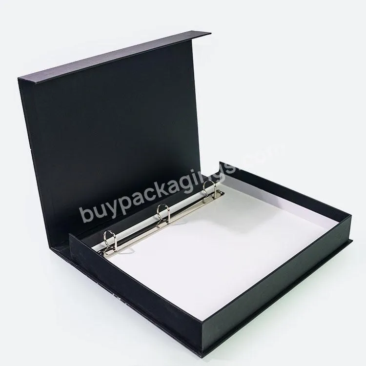 Guangdong Customized 4 D-ring Jacket File Binder Black 2 Pieces Folder - Buy Two-piece Folder,Cheap 4 D-ring File Binder,Folder With Jacket.