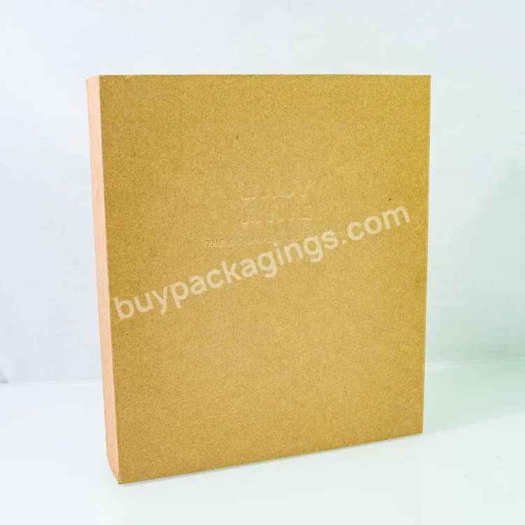 Guangdong Wholesale Custom 1/2/3 Inch Kraft Paper Script Typography Portfolio 3 Ring Binder