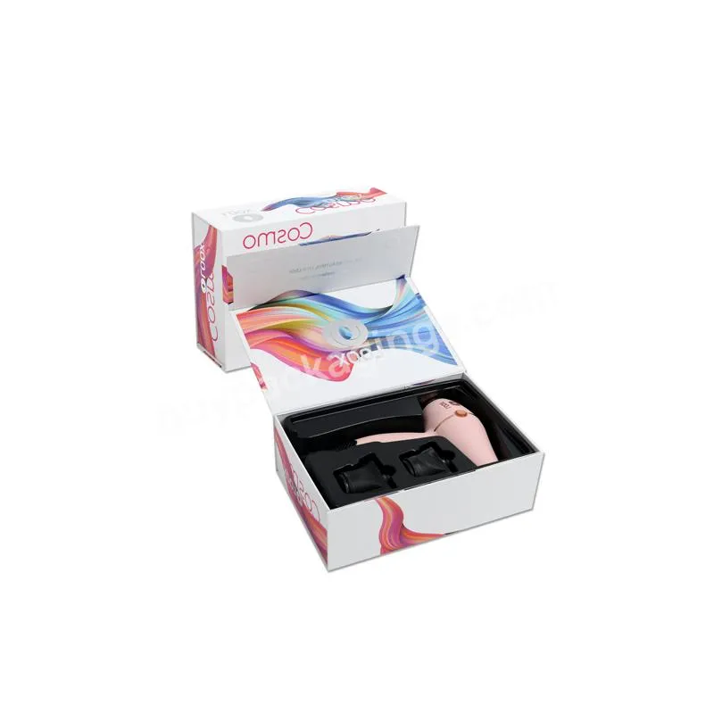 hair dryer box Cardboard Paper Folding Magnetic Closure packaging boxes big for hair dryer rigid gift box