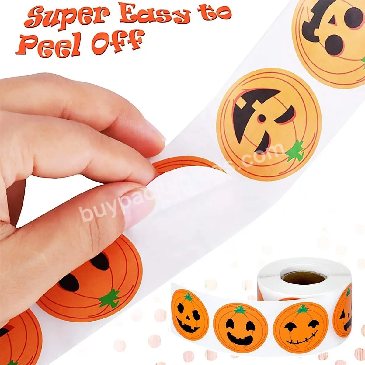 Halloween Stickers For Kids 16 Vibrant Colors Round Seal Label Stickers Envelope Seals Paster For Halloween Party Decorations