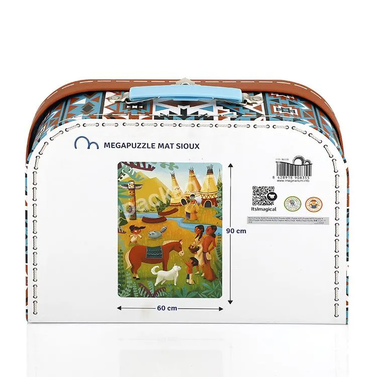 Handmade cardboard suitcase gift boxes suitcase sets 3 pcs box