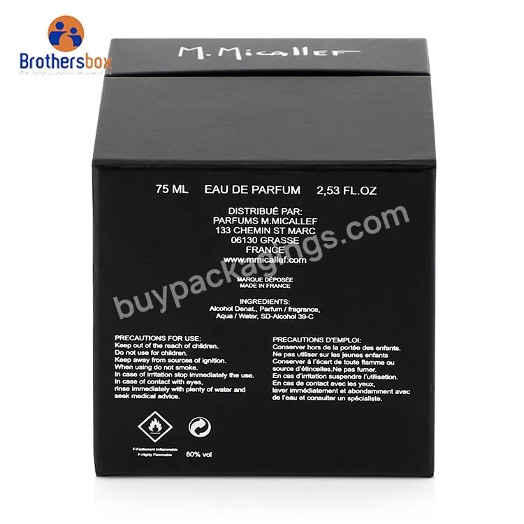 Handmade  customized matte packaging boxes black gift box with fancy paper gift box for watch