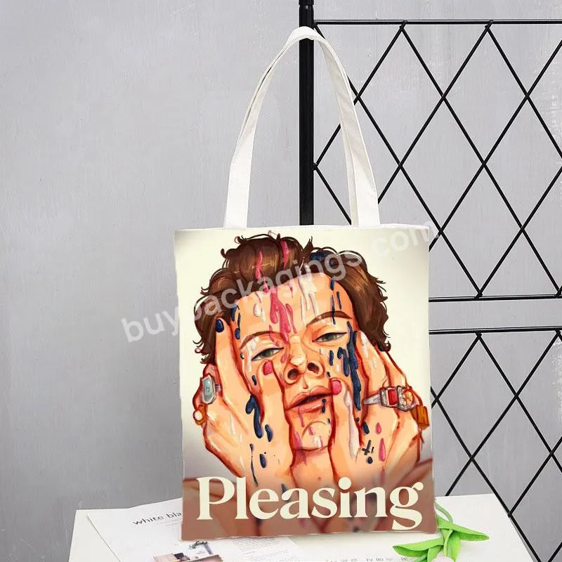 Harry Styles Harry's House Print Feminina Shoulder Canvas Bag Bolsa Messenger Bag Cute Fun Handbag Women Designer Tote Bag