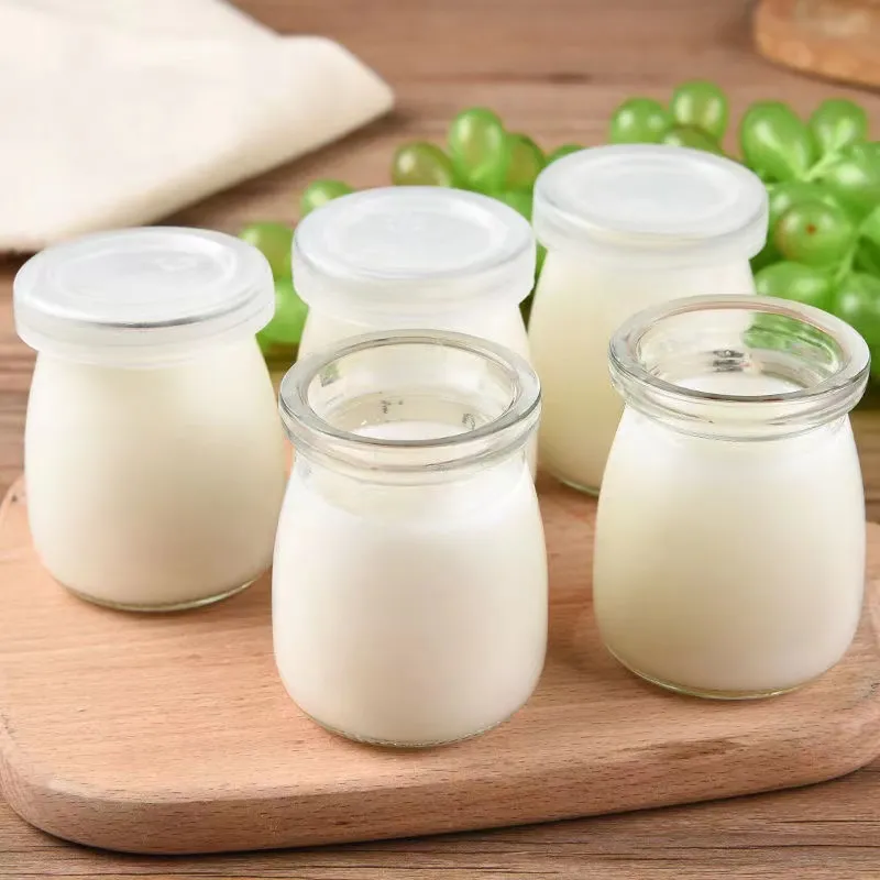 Heat Resistance Small Milk Bottle 100ml 150ml 200ml Pudding Glass Jar