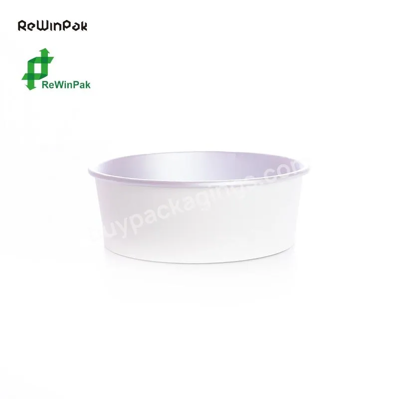 Heatable Disposable Paper Food Container Takeaway Bowl Disposable Aluminium Foil Paper Salad Bowl With Pet Lid