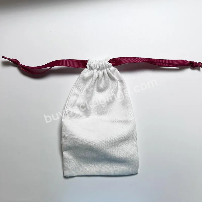 High End Custom Logo Printed Cotton Gift Packaging Bag