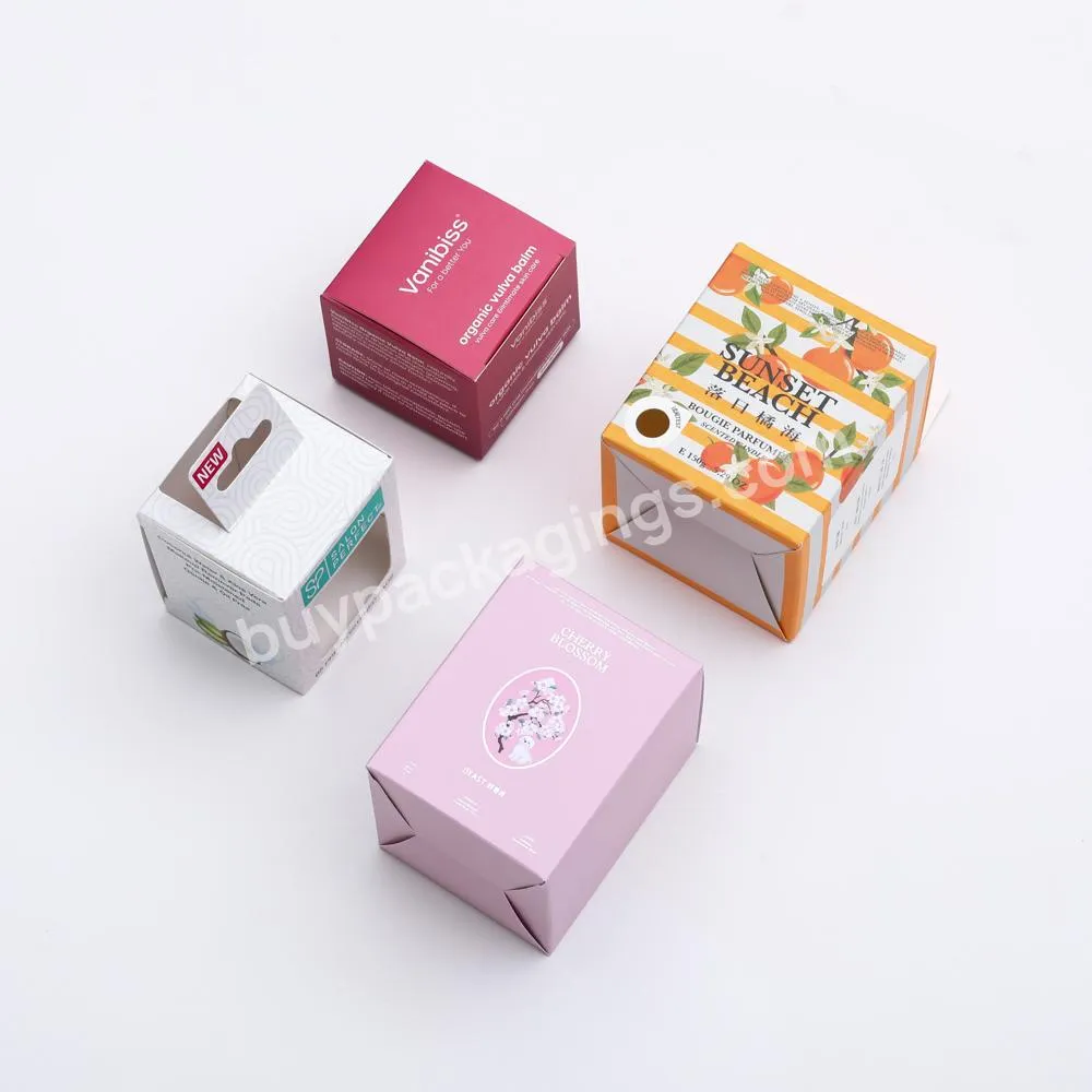 High-end luxury white small empty transparent window colorful gift box packaging