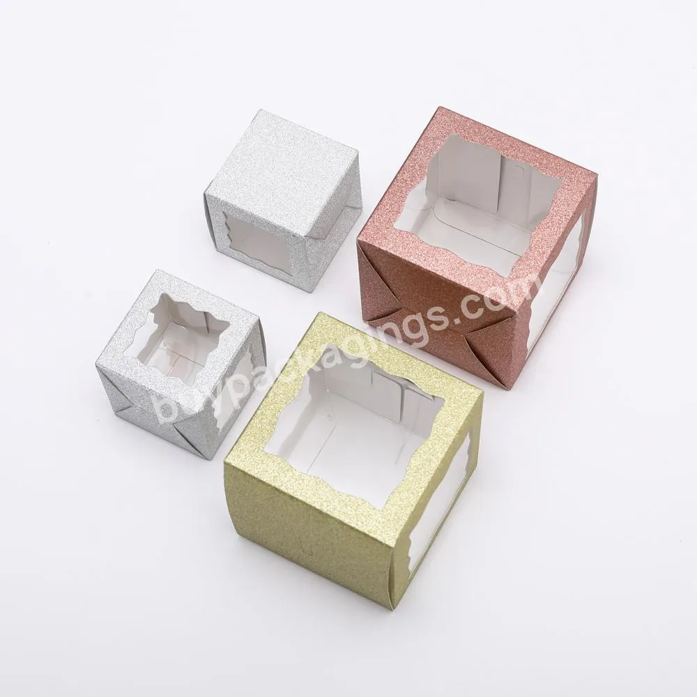 High-end luxury white small empty transparent window colorful gift box packaging