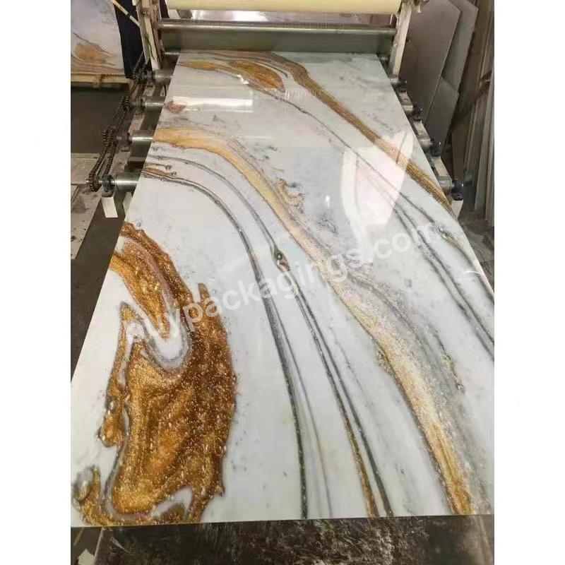 High Glossy Digital Printing Uv Marble Pvc Sheet Pvc Uv Marble Wall Panel Open Book Design