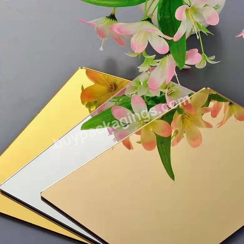 High Quality 0.8mm-5mm Golden Mirror Wall Ps Acrylic Sheet