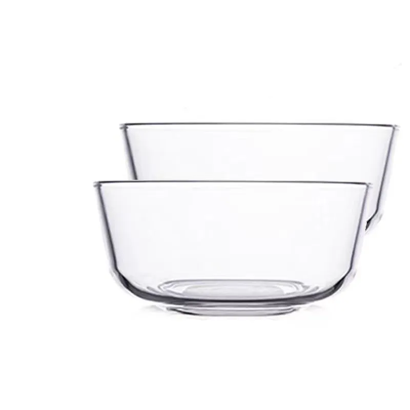 High Quality Borosilicate Fast Delivery 350ml  700ml 1100ml Candy Round Dessert Large Sugar Glass Bowl