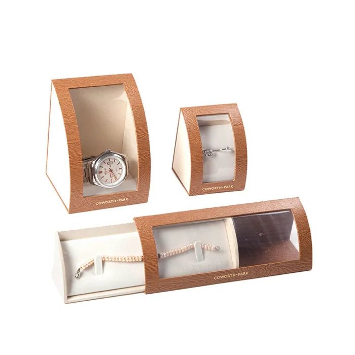 High Quality Cheap gift paper watch packaging cardboard jewelry Box With window