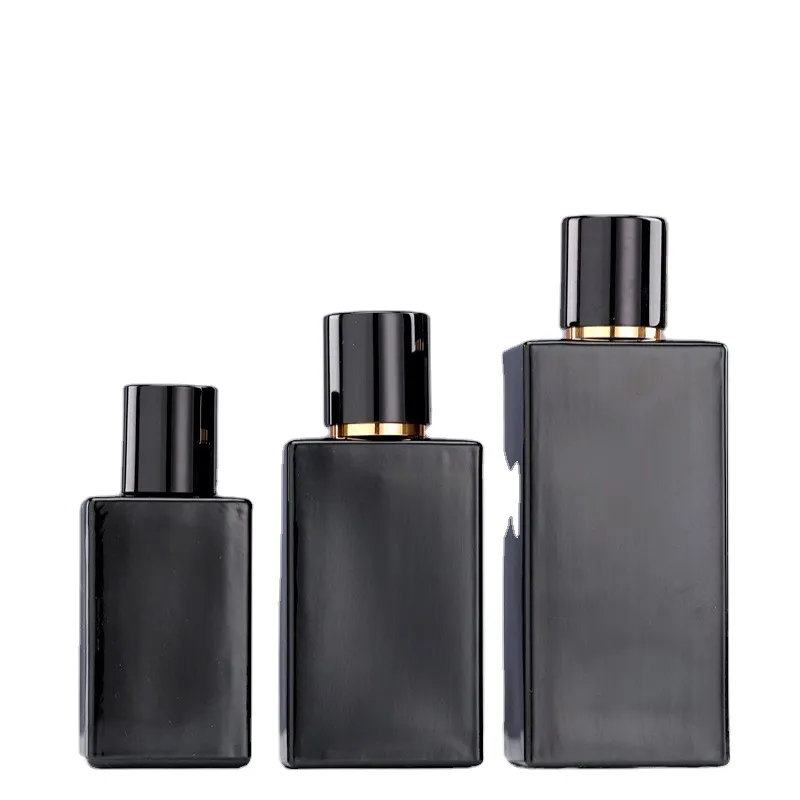 High Quality Cheap Price Manufacturers Sale Black Cosmetics 100ml Perfume Spray Glass bottles